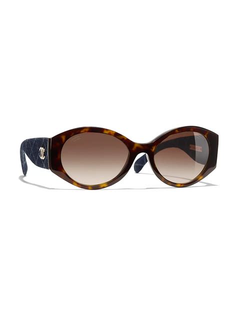 chanel sunglasses havana brown|Oval DARK HAVANA BROWN Sunglasses .